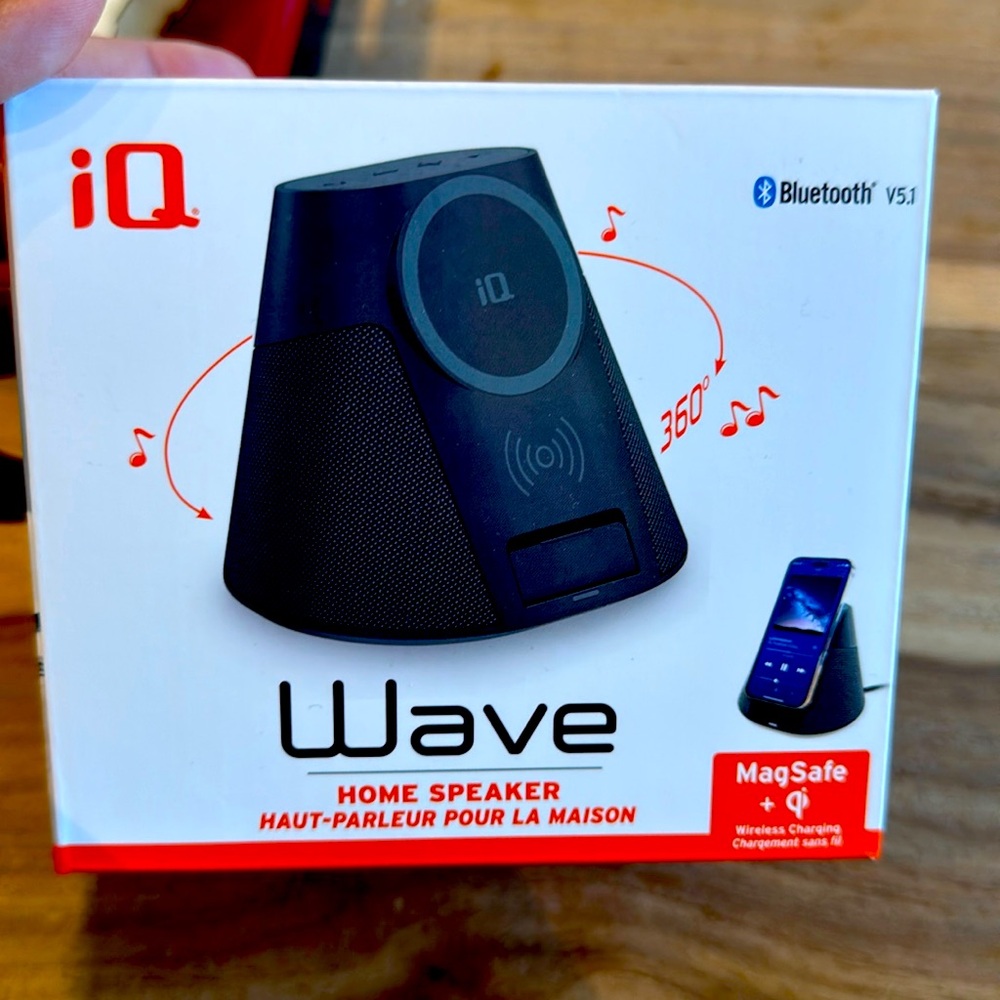 New in box - IQ Wave MagSafe wireless charging home speaker